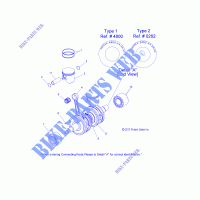 PISTON   CRANKSHAFT   S14BR8GSA/GSL (49SNOWPISTONCRANKSHAFT14800LE) for Polaris SWITCHBACK 2014