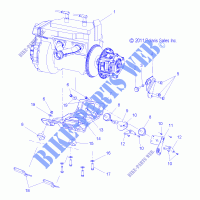 ENGINE, MOUNTING   S13PT5BEM/BSM/BSL (49SNOWENGINEMOUNT12550) for Polaris IQ LXT 2013