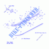 SUSPENSION, RAIL MOUNTING   S13CB6/CP6 (49SNOWSUSPRAIL11600SHIFT) for Polaris INDY 2013