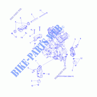 ENGINE, MOUNTING   A14DH57FJ (49ATVENGINEMTG14SP570) for Polaris SPORTSMAN TOURING 570 EFI INTL 2014