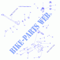 BRAKES, BRAKE PEDAL AND MASTER CYLINDER   A14DN8EFQ (49ATVBRAKEFOOT13SP850F) for Polaris SPORTSMAN TOURING 850 INTL 2014