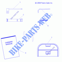 TOOL KIT  AND OWNERS MANUAL   S12PT7FSL (49SNOWTOOL09FSTRG) for Polaris TRAIL LUXURY 2012