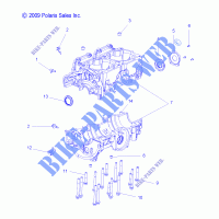 CRANKCASE   S11BF8/BD8 ALL OPTIONS (49SNOWCRANKCASE10ASLT) for Polaris RUSH 2011