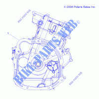 SHORT BLOCK   A14ZN55TA (49ATVENGINE09SPXP550) for Polaris SPORTSMAN XP 550 EPS HD INTL 2014