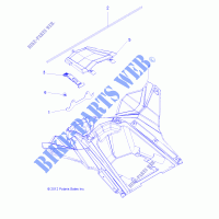 REAR BODYWORK STORAGE   A13GH85AJ/EAK (49ATVSTORAGERR13850SCRAM) for Polaris SCRAMBLER 850 HO EPS 2013