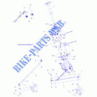 STEERING POST   ASM.   A13GH8EAK (49ATVSTEERING13850SCRAM) for Polaris SCRAMBLER 850 HO EPS 2013