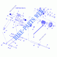 REAR TORQUE ARM   S07ND3AS (49SNOWTORQUEREAR340LX) for Polaris TRAIL LUXURY 2007