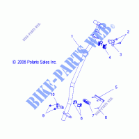 STEERING POST   ASSEMBLY   S07PL7JS/JE (49SNOWSTEERINGPOST600RMK) for Polaris RMK 2007