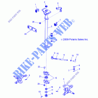 STEERING POST     TIE RODS   A13PB20AF (49ATVSTEERING10PHX) for Polaris PHOENIX 200 2013