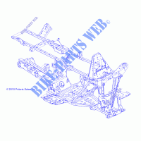 CHASSIS, FRAME   A13MH50TD (49ATVFRAME11SP500) for Polaris SPORTSMAN 500 HD 2013