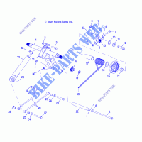 REAR TORQUE ARM   S05NB4BS (4992609260B11) for Polaris TRAIL SPORT 2005