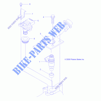 ENGINE, FUEL INJECTOR   A13ZN55TA (49ATVFUELINJECT09SPXP550) for Polaris SPORTSMAN XP 550 HD 2013