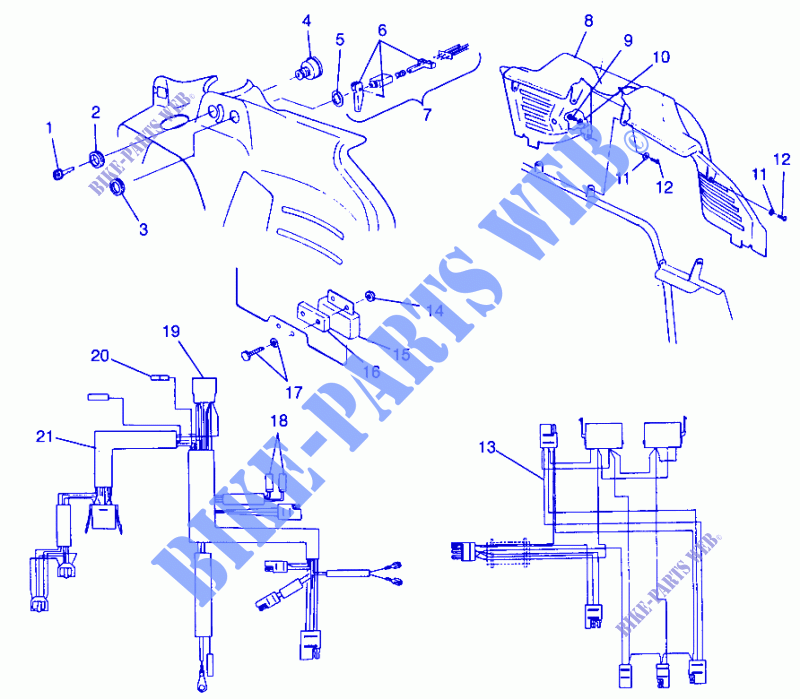 CONSOLE   WIRE HARNESS STORM 0985782 (4943674367A012) for Polaris STORM 1998