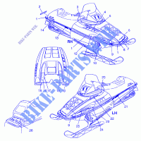 DECALS   0970966 (4938573857A011) for Polaris RMK 1997