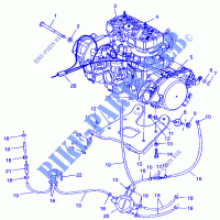 ENGINE MOUNTING 700 RMK 0970966, 700 SKS 0970566  AND EUROPEAN 700 SKS E970 (4938573857C003) for Polaris RMK 1997