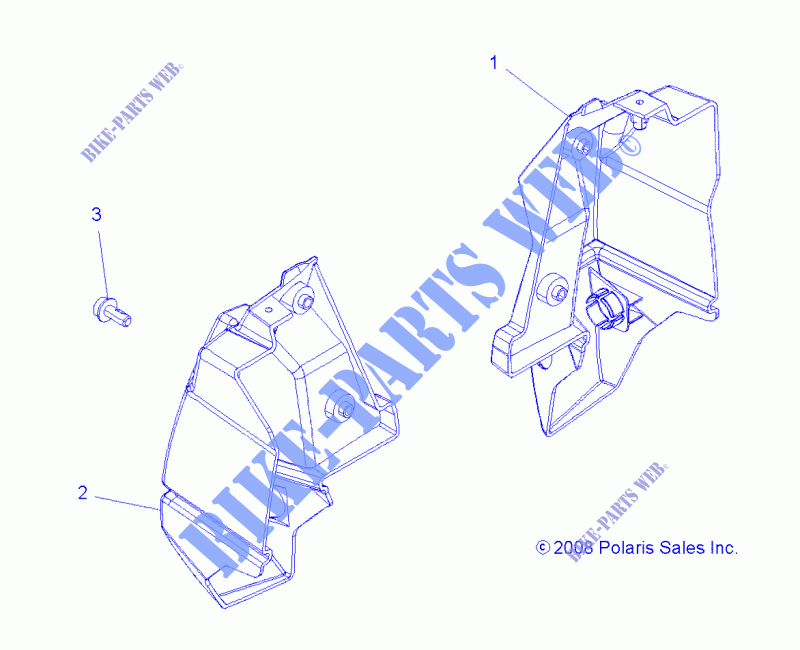 REAR BUMPER   A12ZN55AA/AQ/AZ (49ATVBUMPERRR09SPXP550) for Polaris SPORTSMAN 550 2012