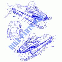 DECALS RXL 0976768 (4938523852A010) for Polaris OTHERS 1997