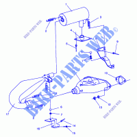 EXHAUST SYSTEM XLT SP 0966676 AND EUROPEAN XLT SP E966676 (4931703170C003) for Polaris OTHERS 1996