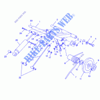 REAR TORQUE ARM SUPER SPORT E940743 (4927372737020A) for Polaris SUPERSPORT 1994