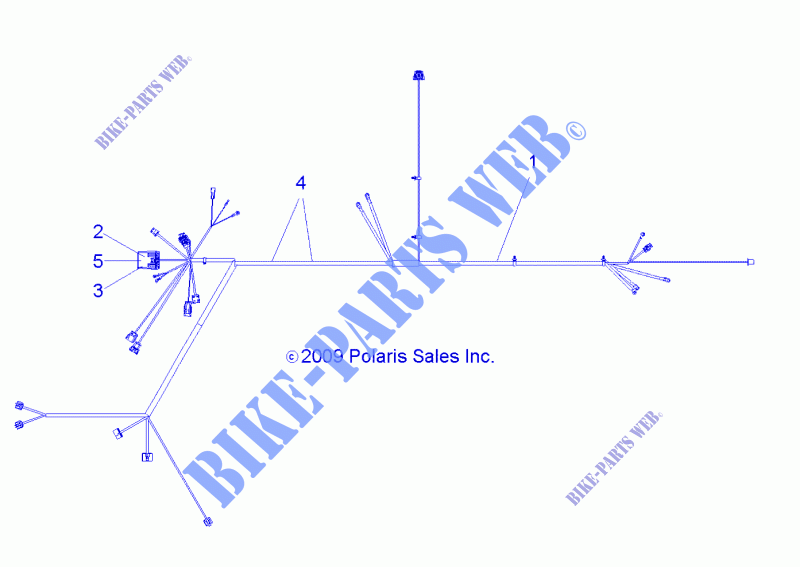 WIRE HARNESS   A12NA32AA (49ATVHARNESS10TBLZR) for Polaris TRAIL BLAZER 330 2012