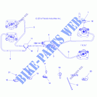 BRAKES, BRAKE LINES AND MASTER CYLINDER   A18DAE57B2 (100678) for Polaris ACE 570 EPS 2018