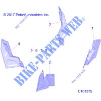 MUD GUARD   A18DAE57B2 (C101375) for Polaris ACE 570 EPS 2018