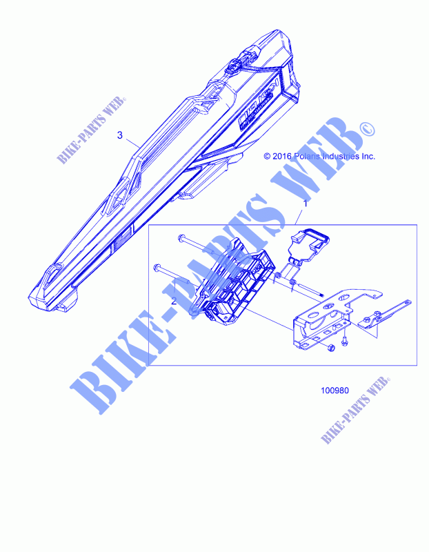 GUN BOOT   A18SXD95B9  for Polaris SPORTSMAN XP 1000 HUNTER EDITION 2018