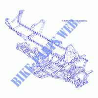 CHASSIS, FRAME   A18SHD57B9/E57BB/E57BS (49ATVFRAME15570SP) for Polaris SPORTSMAN 570 SP EPS HUNTER EDITION 2018
