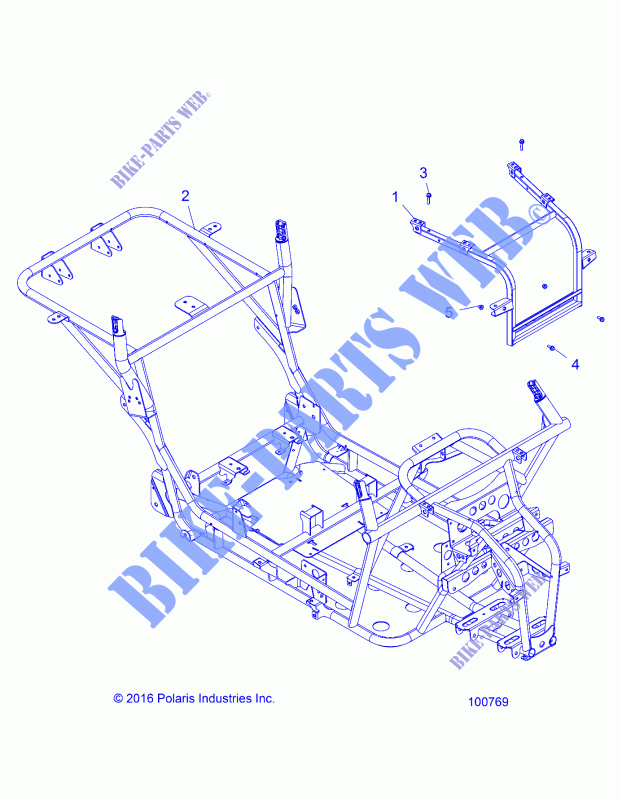 CHASSIS, MAIN FRAME   A17HAA15N7 (100769) for Polaris ACE 150 MD  2017