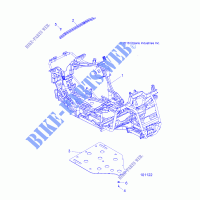 CHASSIS, MAIN FRAME AND SKID PLATE   A17DAA50A7 (101122) for Polaris ACE 500 SOHC 2017