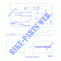 REFERENCES, TOOL KIT AND OWNERS MANUAL   A17DAE57AM (100163) for Polaris ACE 570 SP 2017