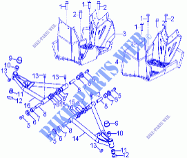 CHASSIS, A ARM AND FOOTREST   A17YAK11A4/A6/N4/N6 (A00049) for Polaris OUTLAW 110 2017