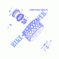 WHEELS, REAR   A17YAP20A8/N8 (49ATVWHEELREAR10PHX) for Polaris PHOENIX 200 2017
