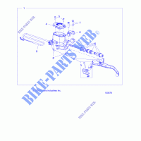 FRONT BRAKE BRAKE LEVER AND MASTER CYLINDER   A17SVA95N2/SVE95NM  for Polaris SCRAMBLER 1000 MD 2017
