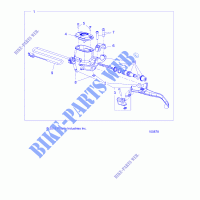 FRONT BRAKE BRAKE LEVER AND MASTER CYLINDER   A17SVA85A2  for Polaris SCRAMBLER 850 2017
