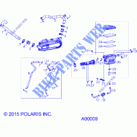 ENGINE, AIR INTAKE SYSTEM   A17YAF11A5/N5 (A00009) for Polaris SPORTSMAN 110 2017