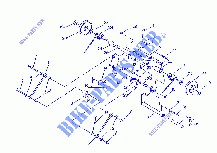 REAR TORQUE ARM RXL/RXL SKS (4921322132028A) for Polaris SKS 1992