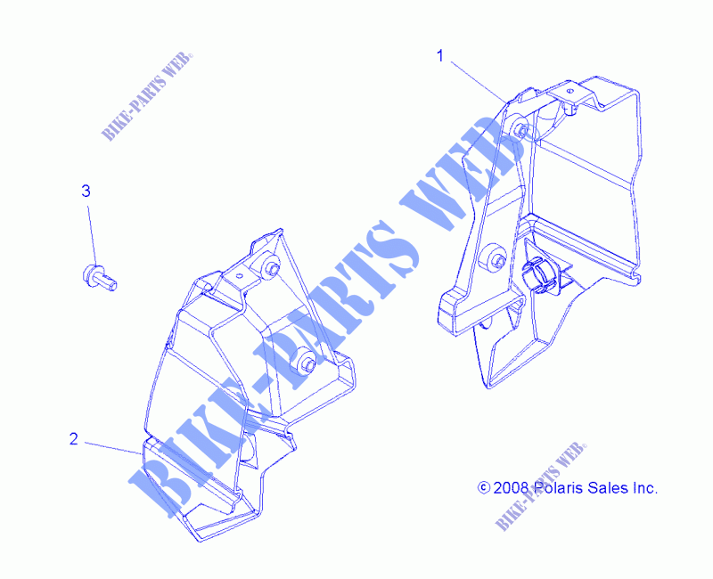 REAR BODYWORK BUMPER   A16SXN85A3  for Polaris SPORTSMAN 850 HL  2016