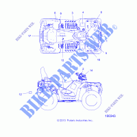 DECALS   A16SYE95NK  for Polaris SPORTSMAN TOURING 1000 MD  2016
