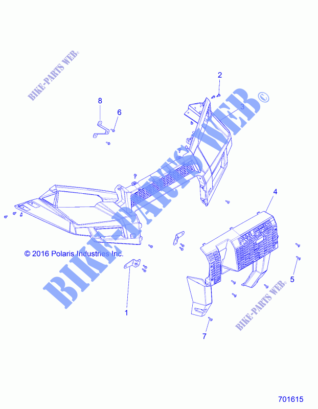BUMPER   D18B3/4PD1AJ (701615) for Polaris BRUTUS HD PTO DELUXE DIESEL 2018