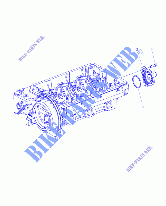 ENGINE, COVER, 3RD PTO   D18B3/4PD1AJ (49BRUTUSPTOCVR15DSL) for Polaris BRUTUS HD PTO DELUXE DIESEL 2018