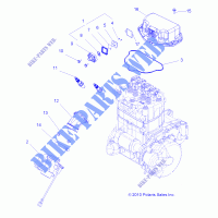 THROTTLE  BODY MOUNTING   A11MH76AX/AZ (49ATVTHROTTLE BODY116X6) for Polaris SPORTSMAN 800 EFI 2011