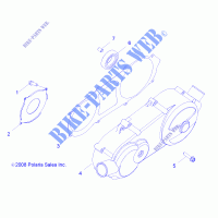 CRANKCASE COVER, LH   Z18YAV17B2/B8/N2/N8 (49RGRCRANKCVRLH09RZR170) for Polaris RZR 170 EFI 2018