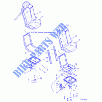 SEAT ASM. AND SLIDER   Z18VFE92NB/NU (701020) for Polaris RZR XP 4 TURBO MD 2018