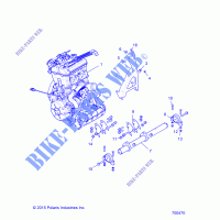 ENGINE, MOUNTING   Z17VFE92NG/NK/NM (700470) for Polaris RZR XP4 TURBO INTL 2017