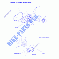 ENGINE SIDE COVERS   V13BW36/EW36 ALL OPTIONS (49VICPRIMARYCVR11JP) for Polaris CROSS ROADS - HARD BALL 2013