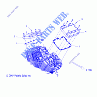 ENGINE, VALVE COVERS   V13BW36/EW36 ALL OPTIONS (49VICVALVECVR08VEGAS) for Polaris CROSS ROADS - HARD BALL 2013