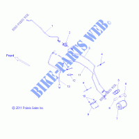 FUEL SYSTEM, EVAP SYSTEM   V13BW36/EW36 ALL OPTIONS (49VICEVAP12CR) for Polaris CROSS ROADS - HARD BALL 2013