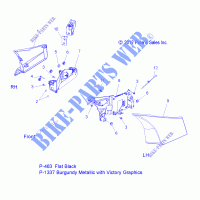 SIDE COVER   V13BW36/EW36 ALL OPTIONS (49VICSIDECVR13CR) for Polaris CROSS ROADS - HARD BALL 2013