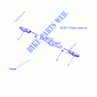TURN SIGNAL, FRONT   V13BW36/EW36 ALL OPTIONS (49VICSIGNAL12CR) for Polaris CROSS ROADS - HARD BALL 2013